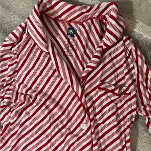 Kickee Pants Candy Cane Striped Pajama Set